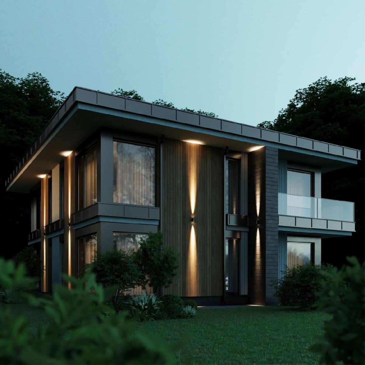 уличный настенный светильник odeon light long 7071/8wl