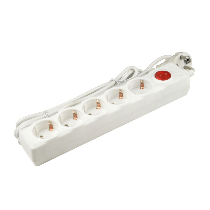 сетевой фильтр uniel s-gsu5-3 white ul-00001744