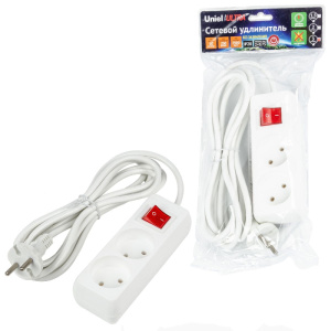 Удлинитель бытовой Uniel Ultra S-CU2-3B WHITE UL-00009992