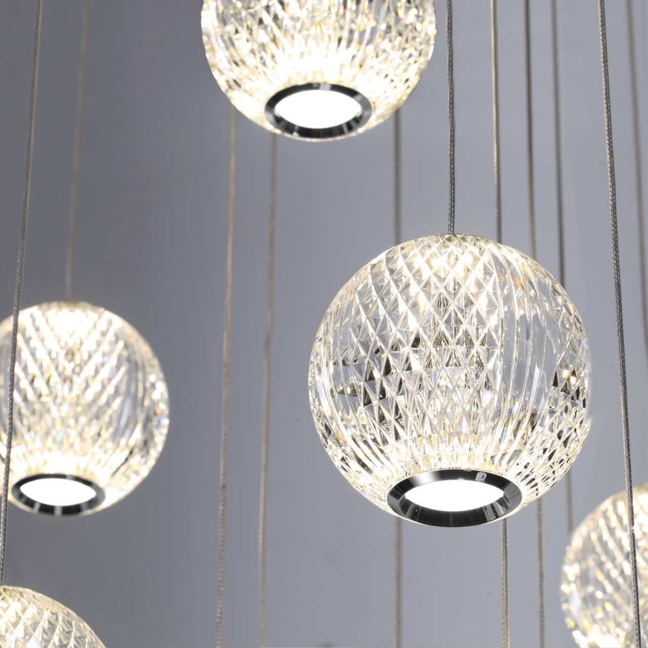 подвесная люстра odeon light crystal 5007/120l