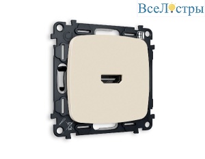 Комплект механизма розетки HDMI 2.0 40V/500MO 2.0GHz 5-18Gbit/s Ambrella Volt Omega MO334010
