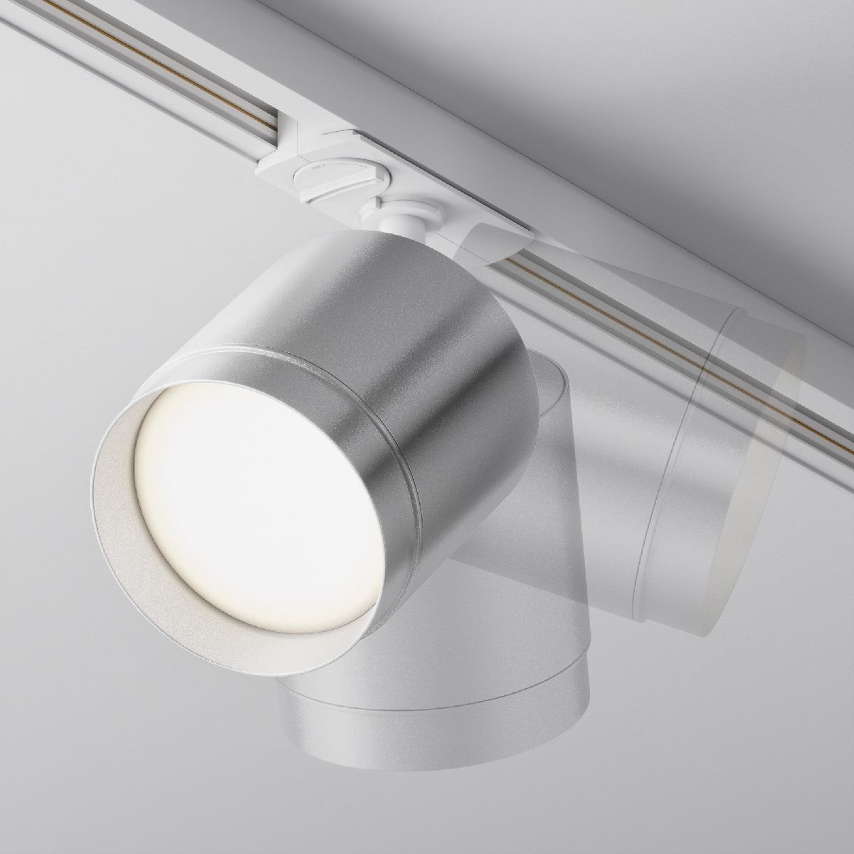 трековый однофазный светильник maytoni polar tr088-1-gx53-s