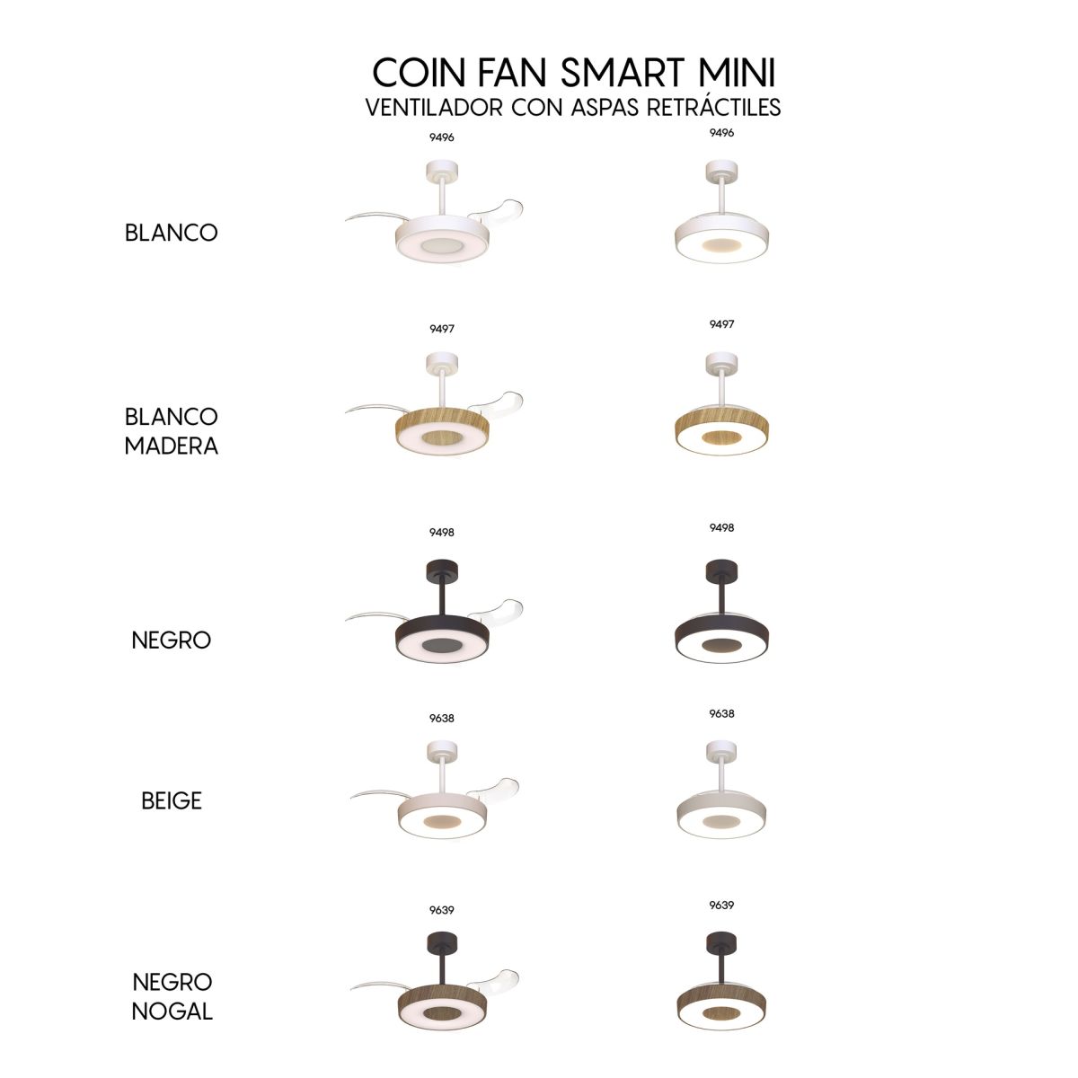 люстра-вентилятор mantra coin fan 9497