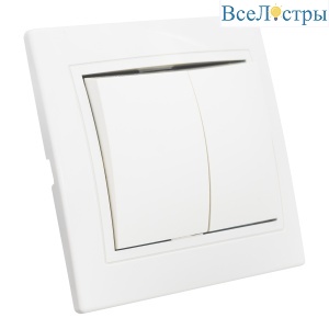 Выключатель 2 кл. скрытой установки 10А 250В IP20,слоновая кость (керамика) "Дельта" General 477257
