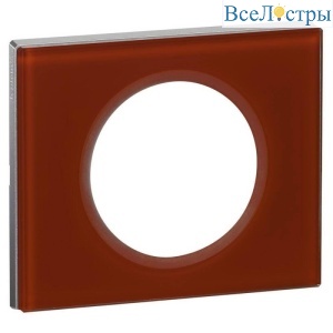 Рамка 1-постовая Legrand Celiane смальта кармин 069471