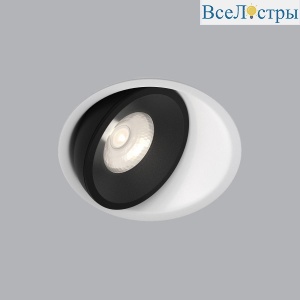 Встраиваемый светодиодный светильник Elektrostandard Slide 25083/LED 6W 4200K белый/чёрный a062942