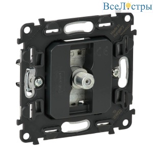 Розетка TV Legrand Valena Мех In Matic с разъемом типа F 753090