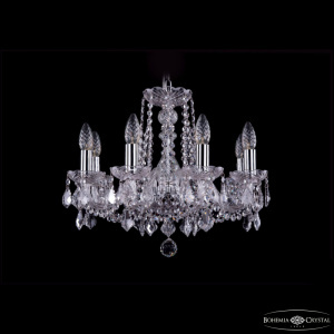 Подвесная люстра Bohemia Ivele Crystal 1402/8/160 Ni Leafs