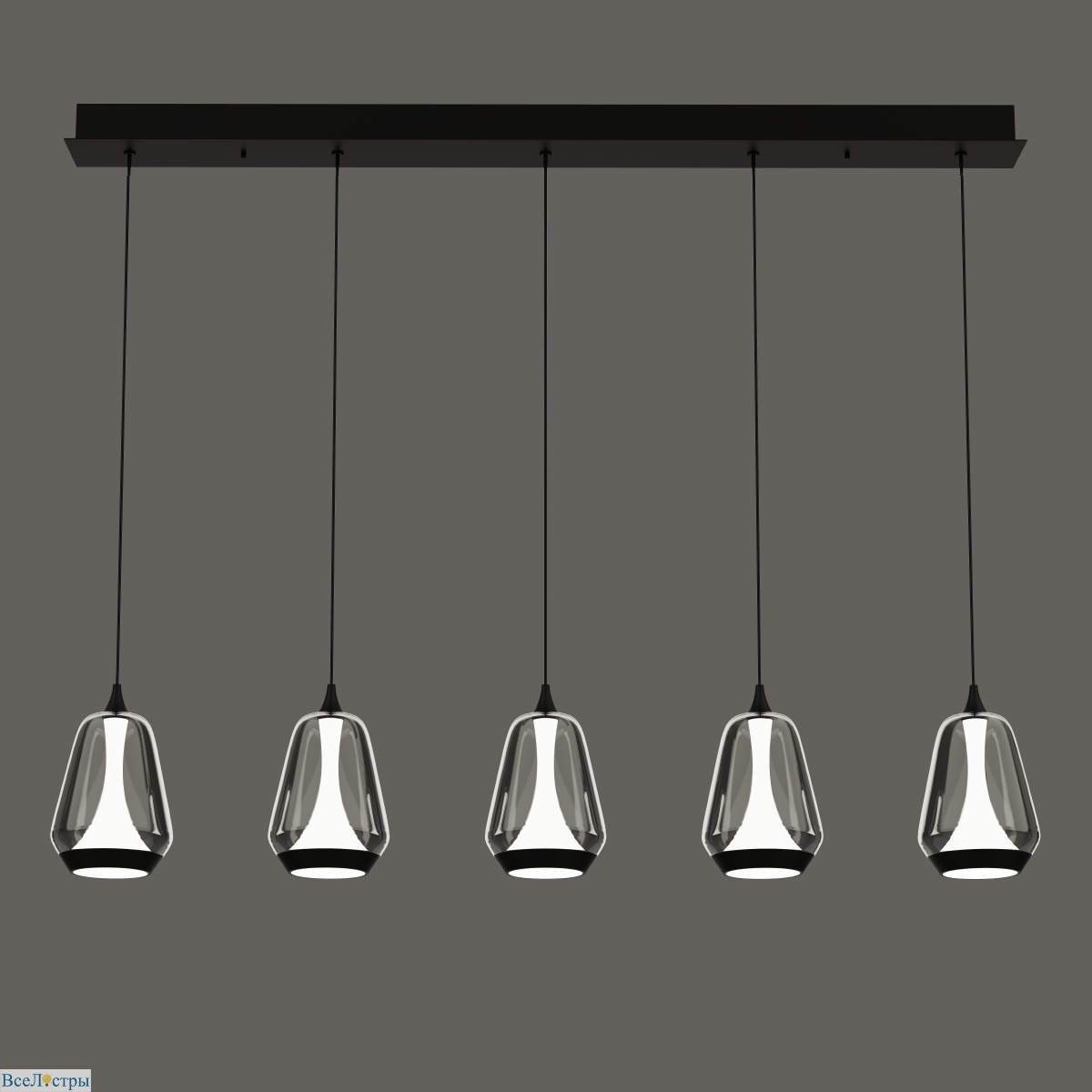 подвесной светильник delight collection md24001011-5b black/smoky