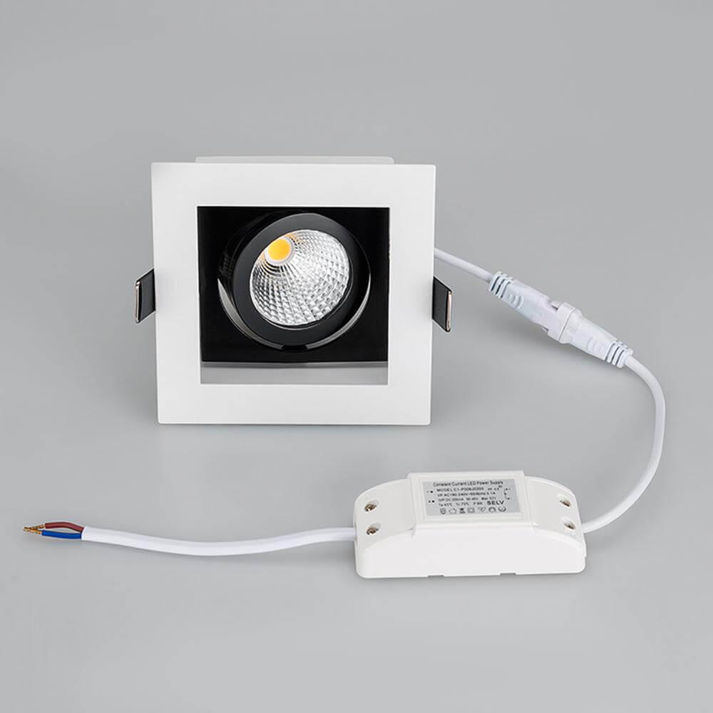 встраиваемый светодиодный светильник arlight cl-kardan-s102x102-9w day 024125