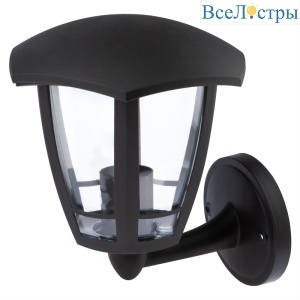 Уличный настенный светильник ЭРА НБУ 07-40-003 «Дели 1» черный Б0051187