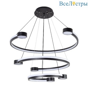 Подвесная люстра LED4U L7100-3 BK
