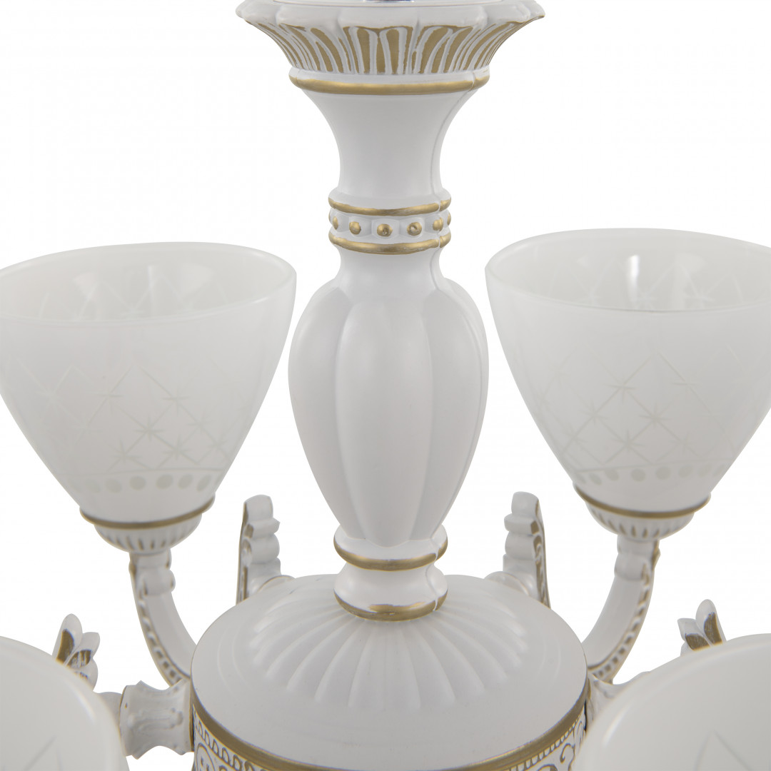 подвесная люстра arte milano 343837/6 wt+g