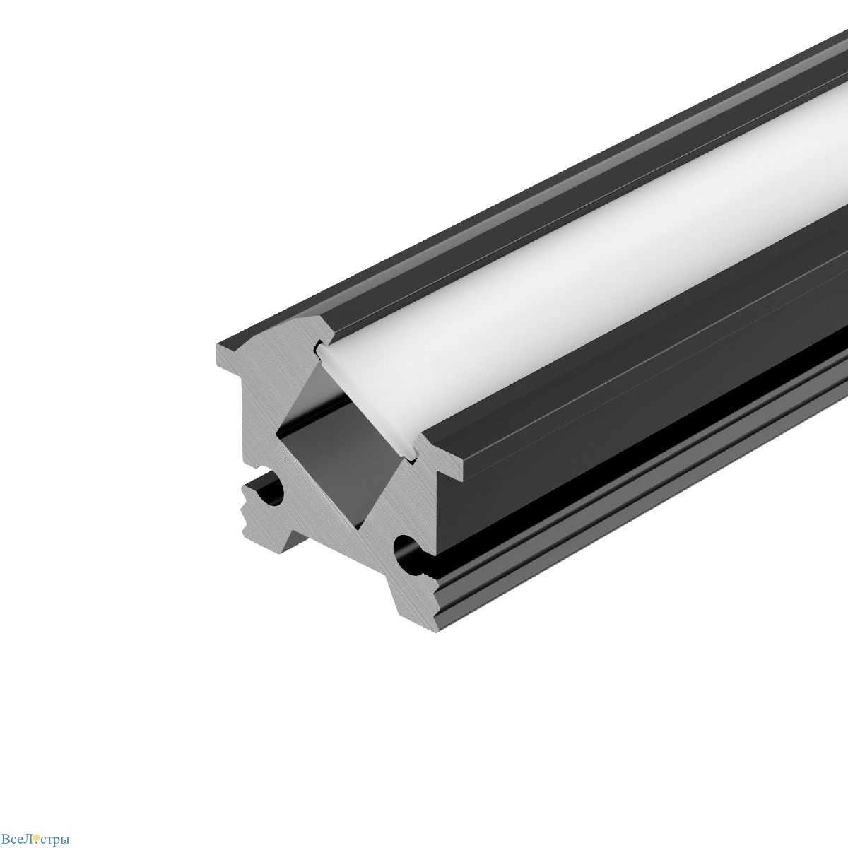 профиль arlight sl-bevel-h12-f13-2000 anod black 043749