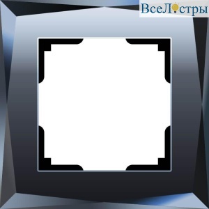 Рамка на 1 пост Werkel Diamant  черный W0011208 4690389158797