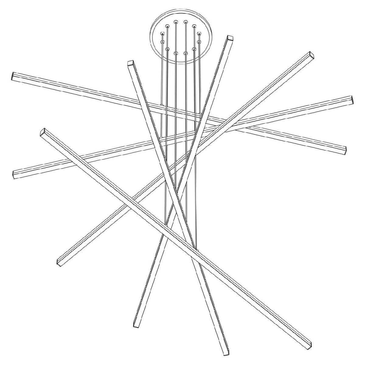каскадная люстра citilux trent cl203760