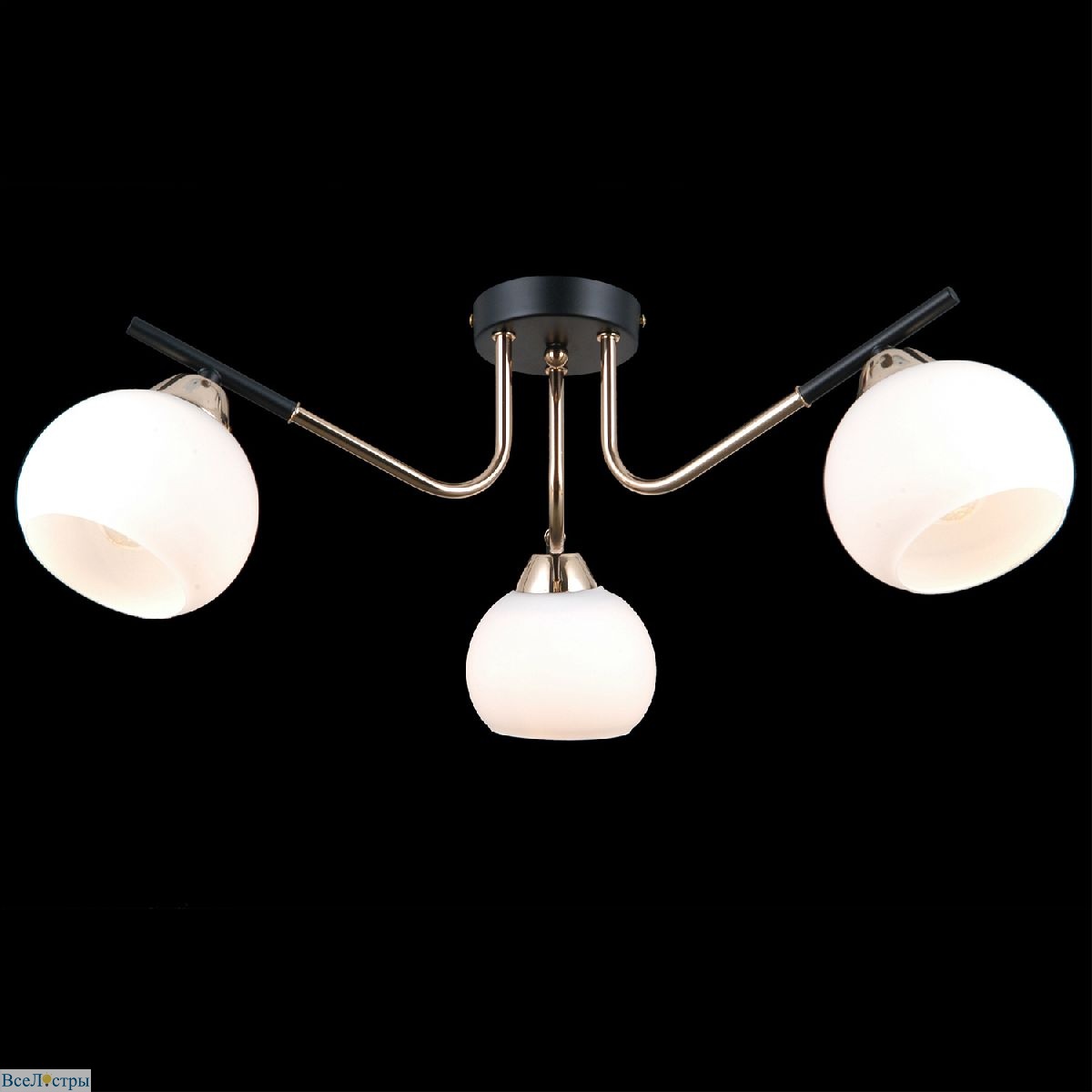 потолочная люстра illumico il0713-3csq-24 bk fgd libra