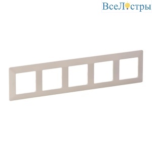 Рамка 5-постовая Legrand Valena Life Слоновая кость 754045