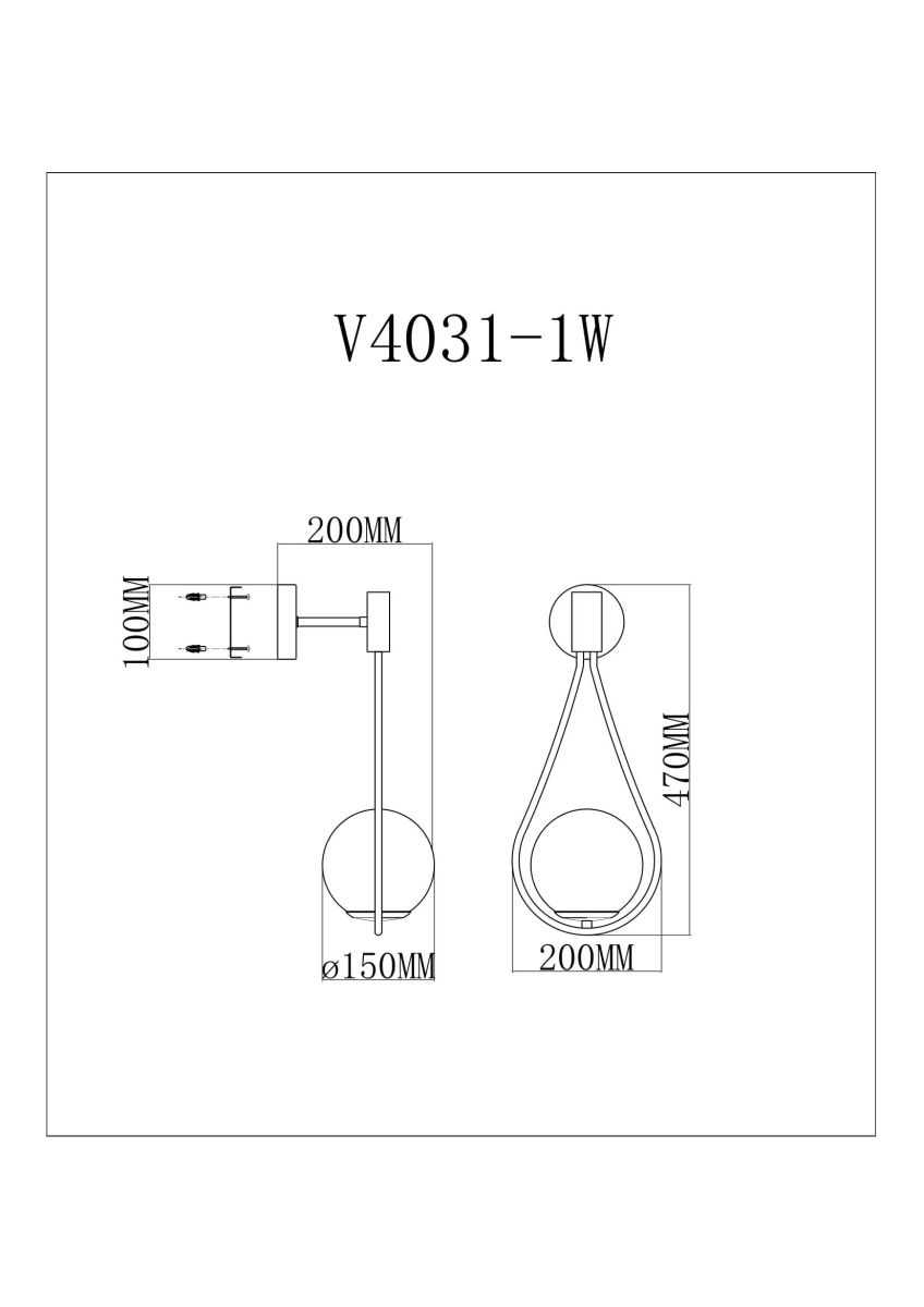 бра moderli barocco v11574-1w