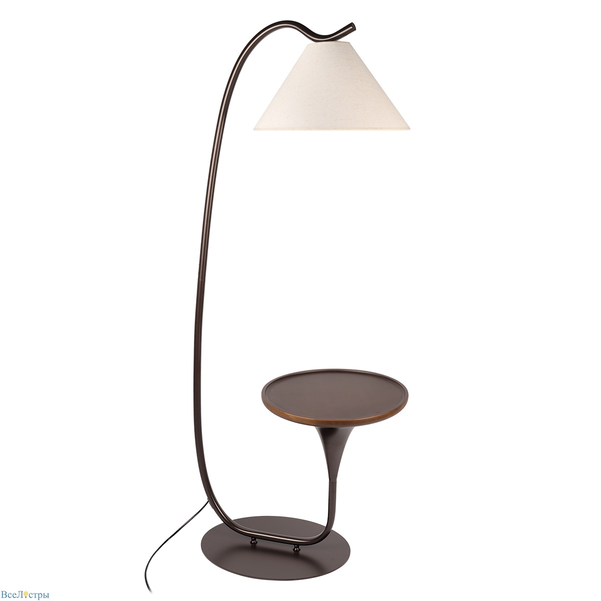 торшер loft it charlotte 10568f brown
