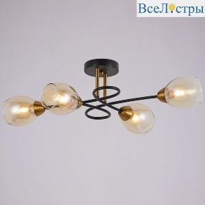 Потолочная люстра Illumico IL8263-4COU-79 BK GD Celeste