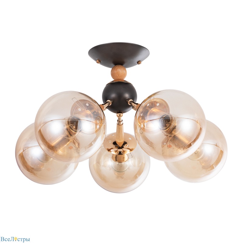 потолочная люстра arte lamp boston a4485pl-5bk