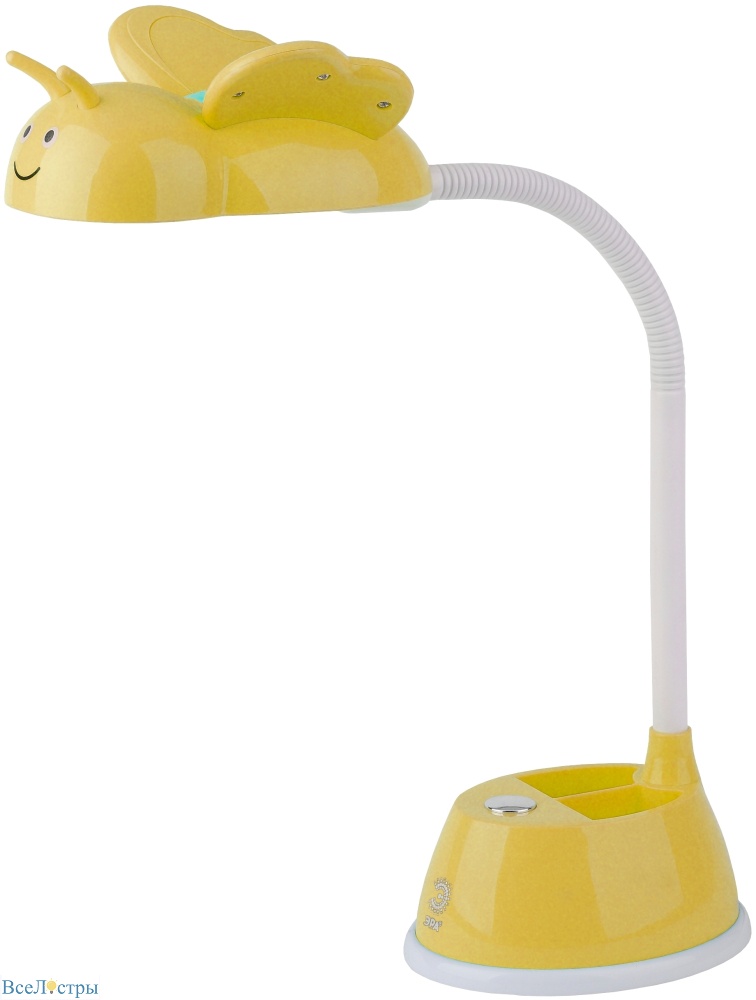настольная лампа эра nled-434-6w-y б0031618