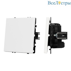 Механизм выключателя одноклавишный перекрёстный Arlight SWT-NOBE-MKX1-SFPL-WH (230V, 10A) 054234
