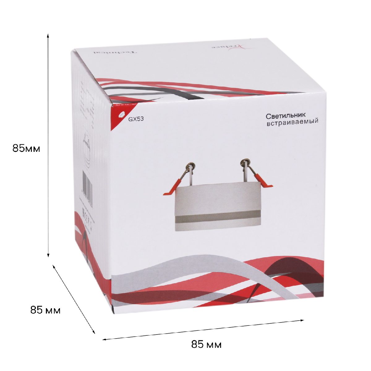 встраиваемый светильник reluce 53023-9.0-001ct gx53 wt