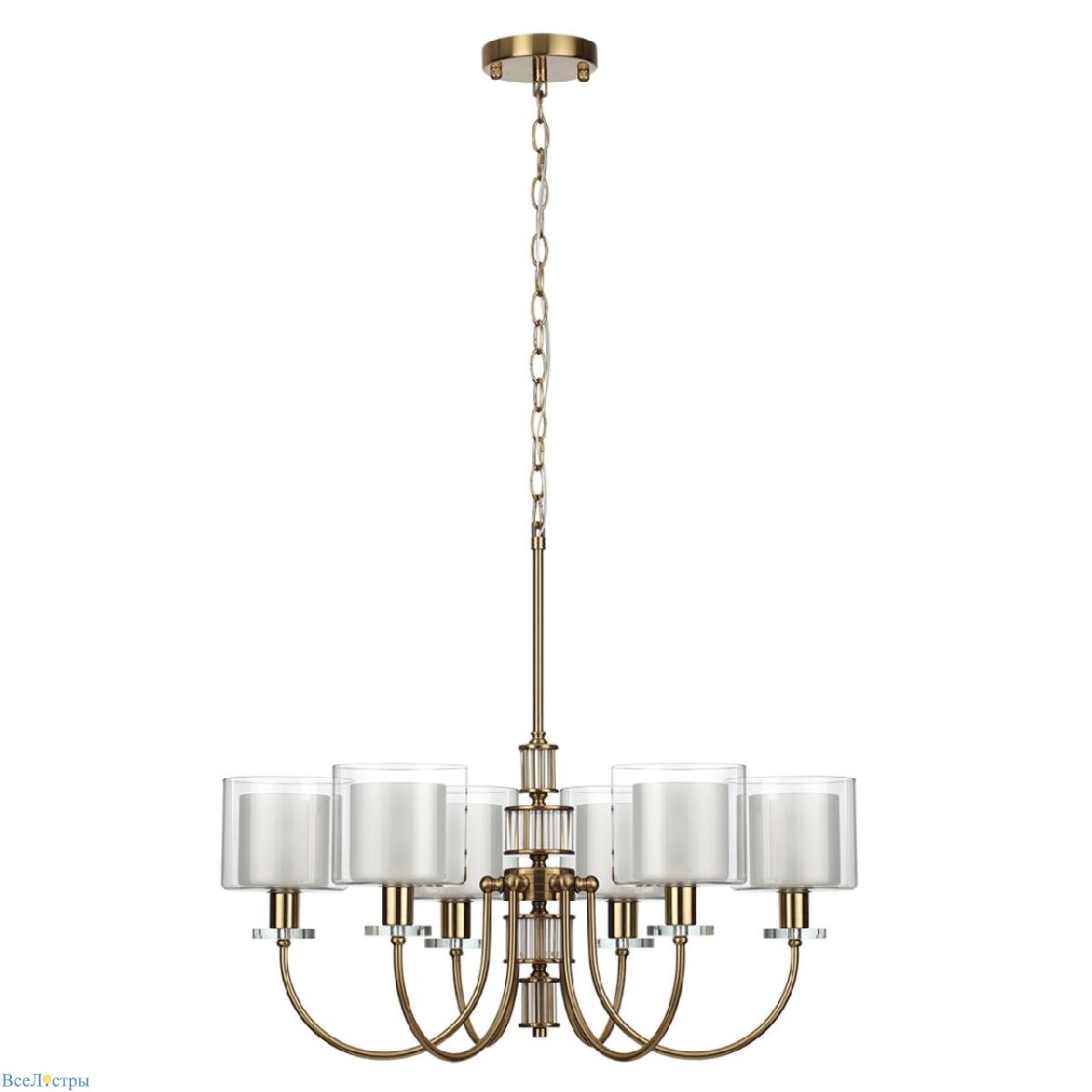 подвесная люстра odeon light saga classic 5088/6