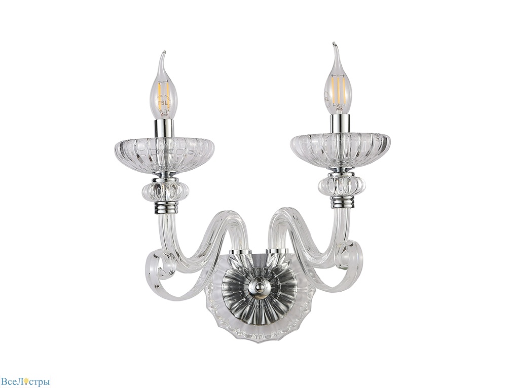 бра newport 8622/a chrome clear м0071531