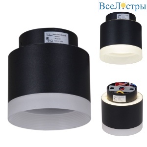 Накладной светильник Reluce 53004-9.5-001IL GX53+LED3W BK