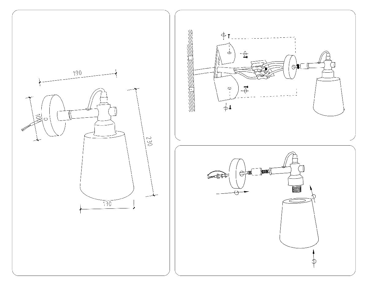 бра ambrella light loft tr82213