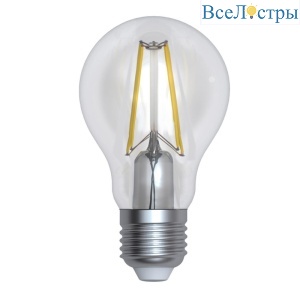 Лампа светодиодная филаментная диммируемая (UL-00005184) Uniel E27 12W 4000K прозрачная LED-A60-12W/4000K/E27/CL/DIM GLA01TR