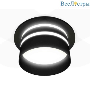 Комплект встраиваемого светильника Ambrella light Techno Spot XC7622042 SBK/FR черный песок/белый матовый (C7622, N7142)