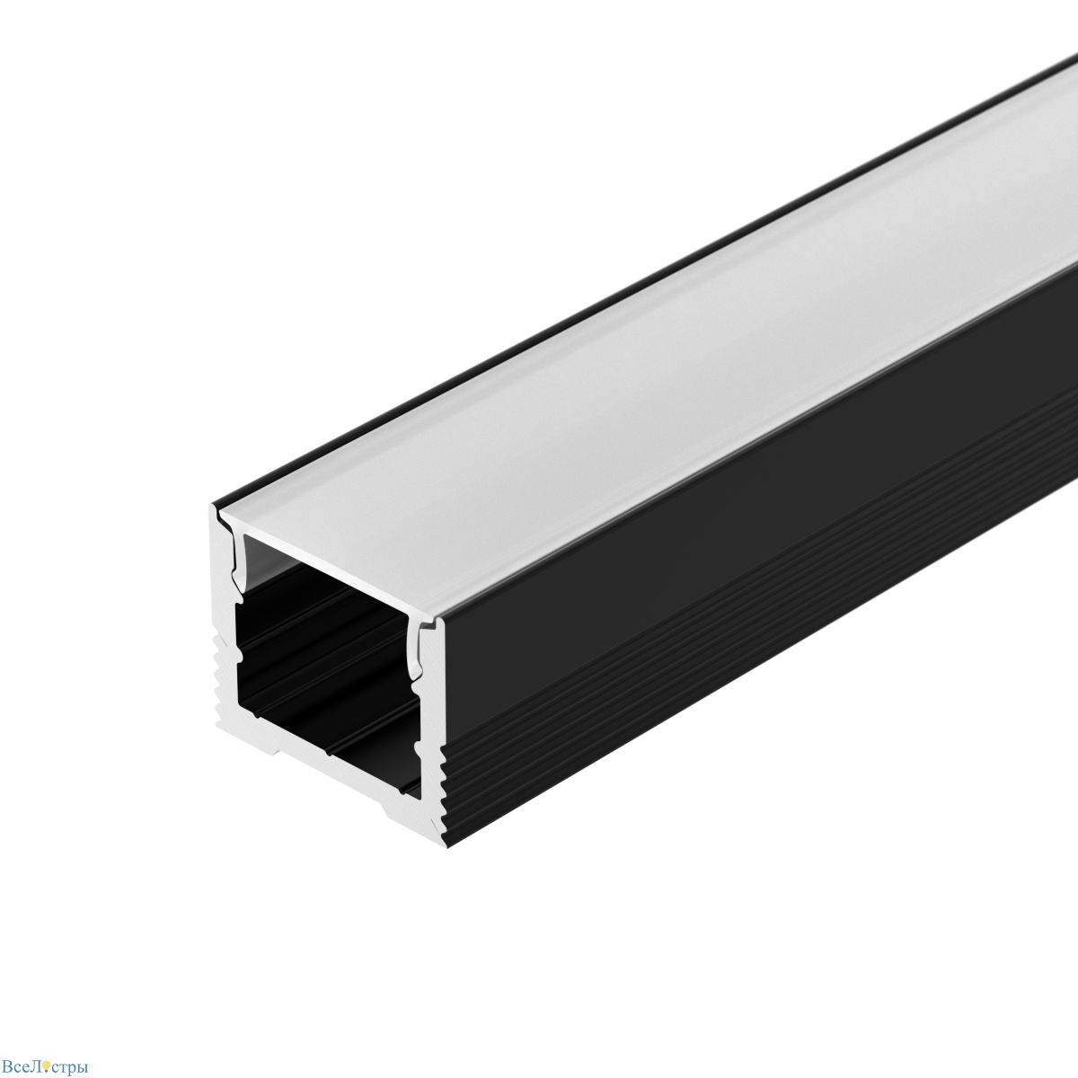 профиль arlight sl-slim-h13m-2000 black (by) (алюминий) 061375