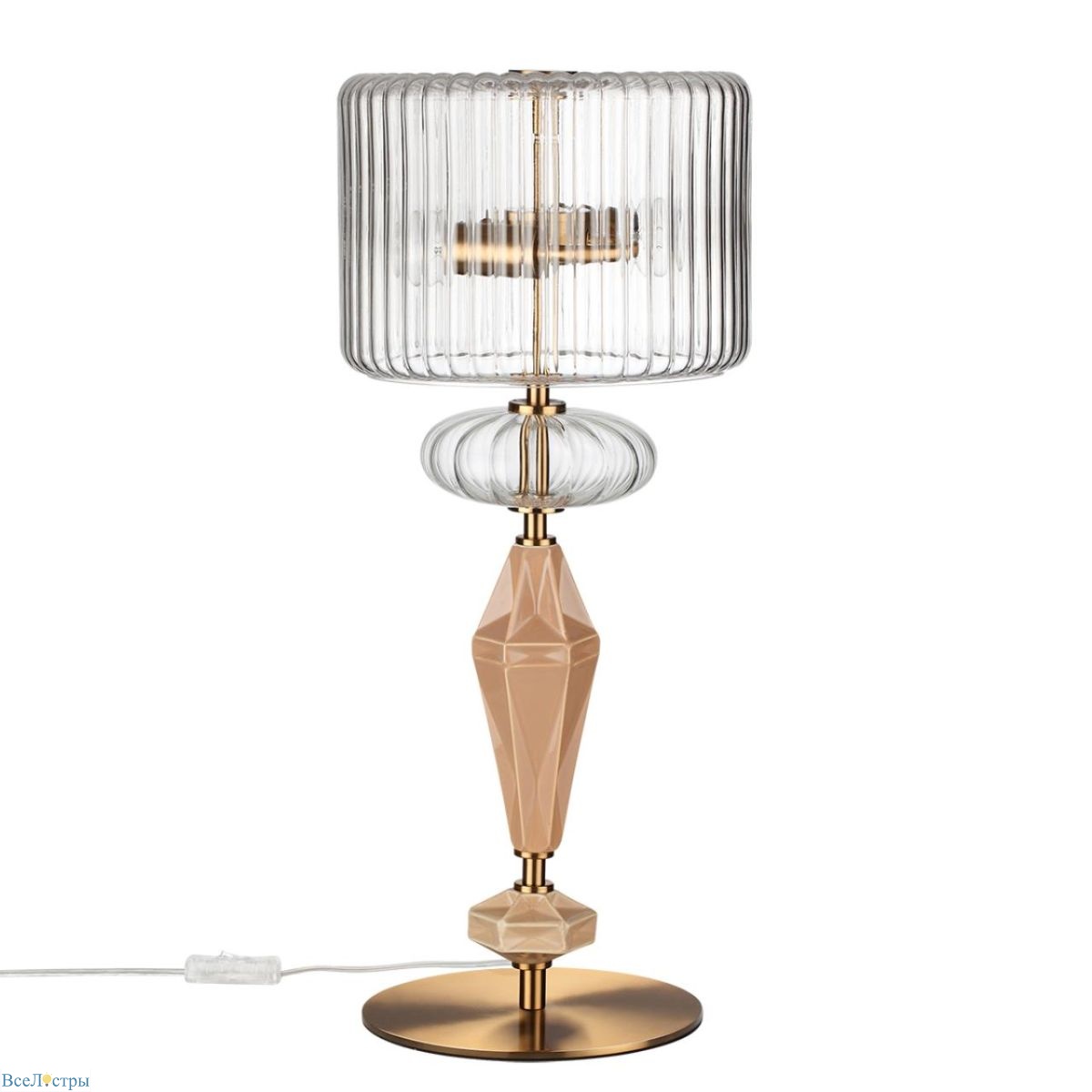 настольная лампа odeon light modern terra 5414/2t