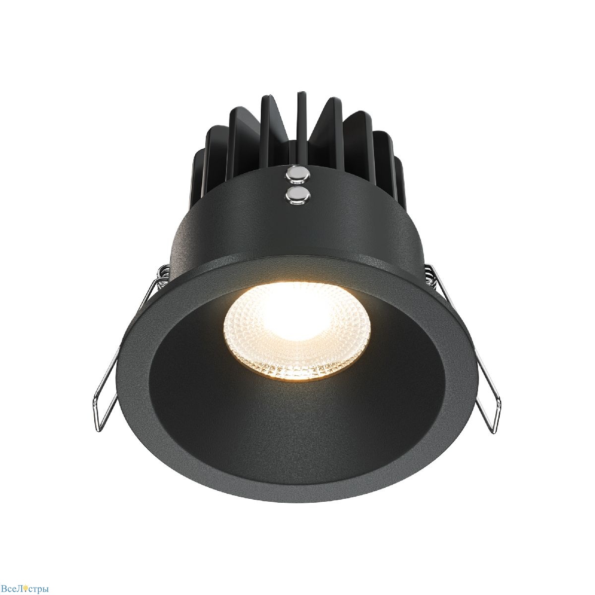 встраиваемый светодиодный светильник maytoni yin dl034-2-l12b