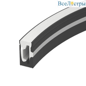 Силиконовый профиль Arlight WPH-FLEX-0612-SIDE-S8-10m BLACK 045785