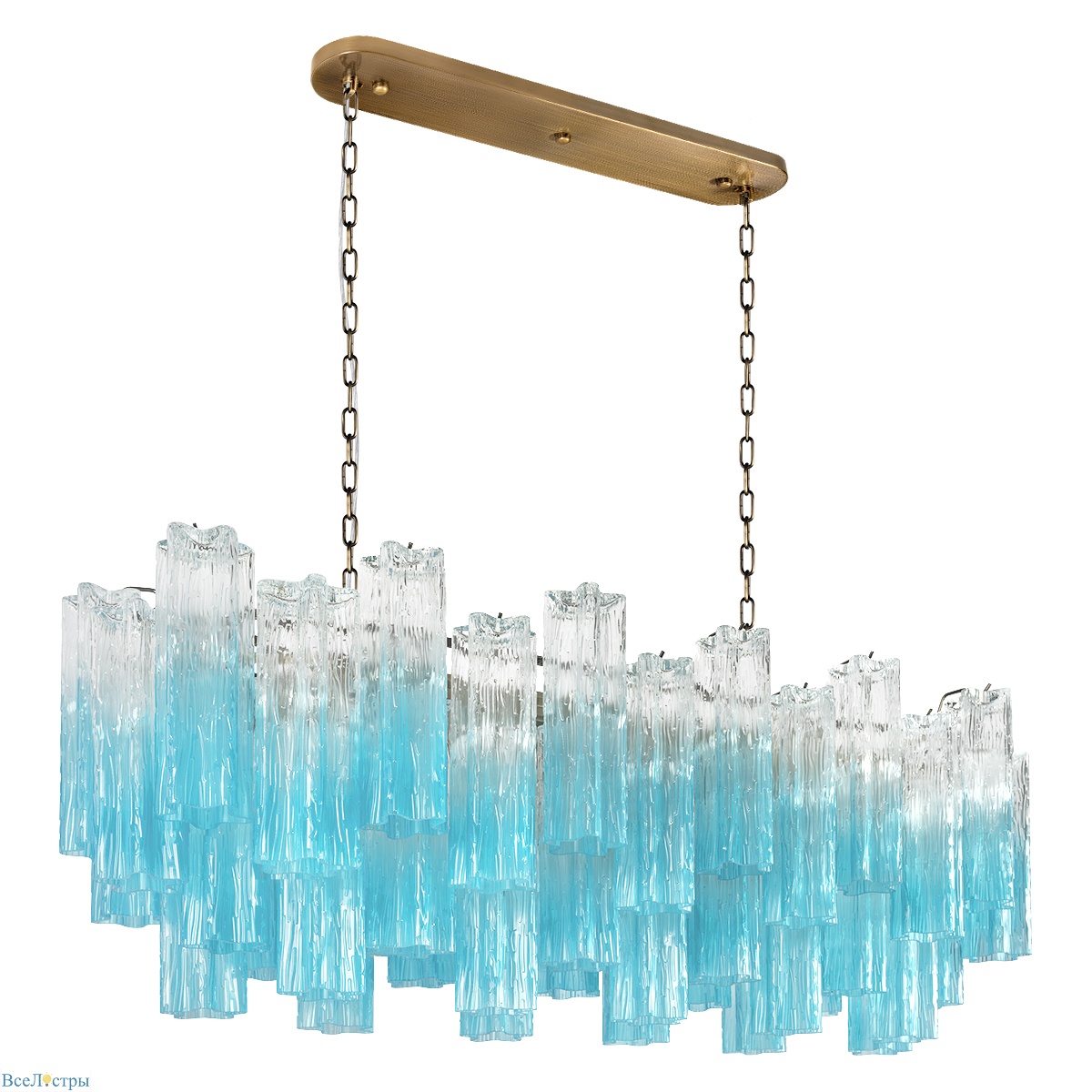 подвесная люстра loft it murano 10580/1000r clear blue