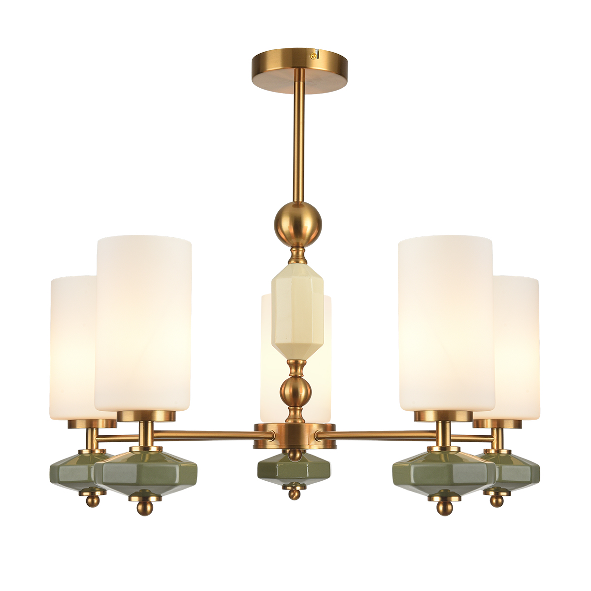 люстра на штанге lumion moderni mila 8427/5c