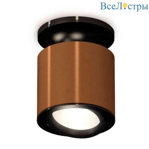 Комплект накладного светильника Ambrella light Techno Spot XS7404100 SCF/PBK кофе песок/черный полированный (N7926, C7404, N7002)