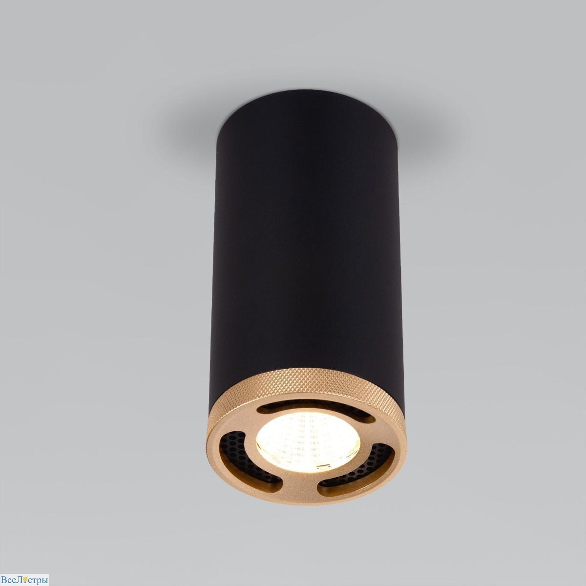 потолочный светодиодный светильник elektrostandard lead 25033/led черный a062522