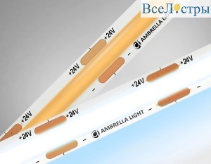 Светодиодная лента Ambrella Light Illumination 24В COB 10Вт/м 6500K 5м IP20 GS4653