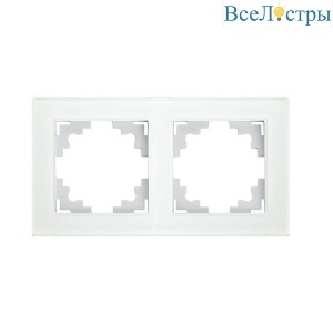Рамка 2-постовая Stekker Катрин белый GFR00-7002-01 39255