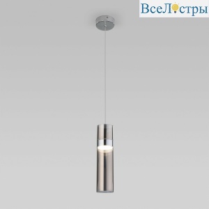 Подвесной светильник Eurosvet Lumen 50244/1 LED хром/дымчатый a061289