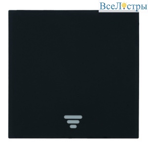 Выключатель 1-клавишный самовозвратный (механизм) Stekker Мия 250В 10А RSW10-3112-05 черный бархат 50574