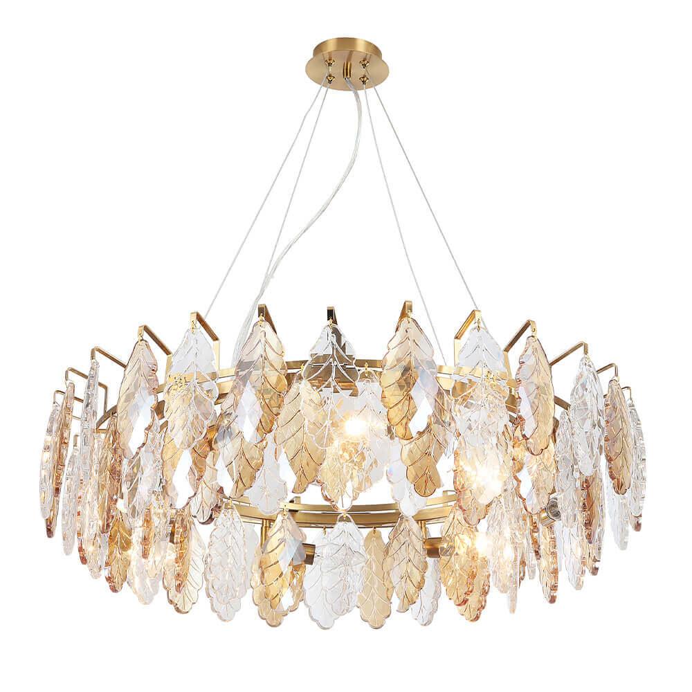 подвесная люстра crystal lux trevi sp8 brass