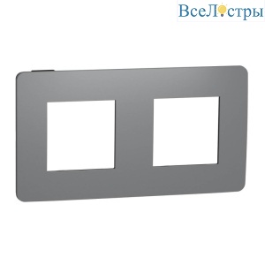Рамка 2-постовая Schneider Electric Unica New NU280422
