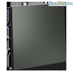 Проходной переключатель встраиваемый Voltum S70 одноклавишный 10А, (титан) VLS010306